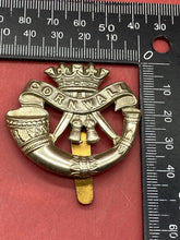 Load image into Gallery viewer, WW1 / WW2 British Army Duke of Cornwall&#39;s Light Infantry White Metal Cap Badge.
