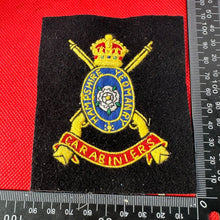 Load image into Gallery viewer, British Army Hampshire Yeomanry Carabiniers Regiment Embroidered Blazer Badge
