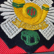 Load image into Gallery viewer, British Army Highland Light Infantry Queens Crown Embroidered Blazer Badge
