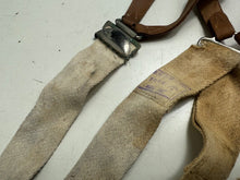 Charger l&#39;image dans la galerie, Original WW2 British Army / RAF Trouser Suspenders - Well Worn Example
