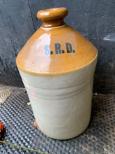 Load image into Gallery viewer, Original WW1 SRD Jar Rum Jar - British Army Issue - &quot;Supply Reserve Depot&quot; Jug
