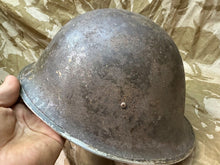 Load image into Gallery viewer, WW2 Mk3 High Rivet Turtle - British / Canadian Army Helmet - Nice Original
