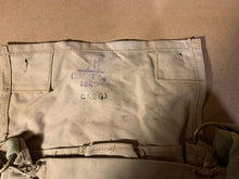 Load image into Gallery viewer, Original WW2 British Army Indian Made Soldiers Gas Mask Bag &amp; Strap - 1943 Dated
