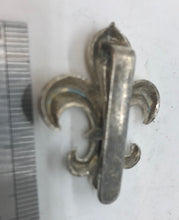 Load image into Gallery viewer, A silver washed officers dress cap badge for the Manchester Regiment  -----  B31
