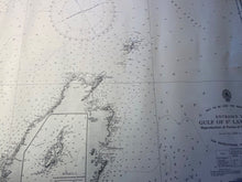 Load image into Gallery viewer, WW2 British 1952 Dated ADMIRALTY EDITION map of THE GULF OF ST. LAWRENCE.
