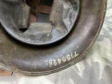 Charger l&#39;image dans la galerie, Original WW2 Canadian / British Army Mk3 High Rivet Turtle Helmet &amp; Liner
