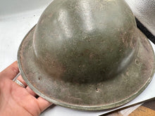 Charger l&#39;image dans la galerie, Original WW2 British Style South African Mk2 Army Combat Helmet &amp; Liner
