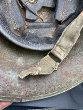 Load image into Gallery viewer, Original WW2 Canadian / British Army Mk3 High Rivet Turtle Helmet
