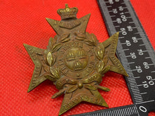 Load image into Gallery viewer, Victorian Duke of Cambridge&#39;s Own (Middlesex Regiment Volunteers) Cap Badge QVC
