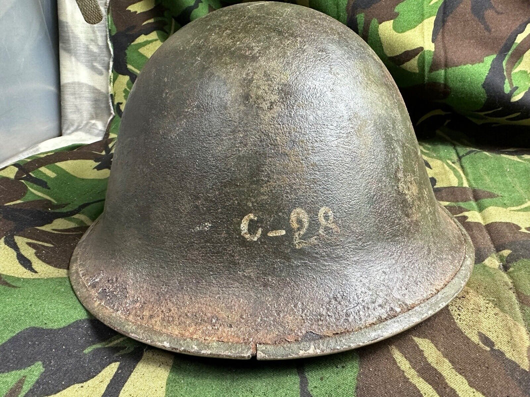 British / Canadian Army Mark 3 Turtle Helmet - Original WW2 Combat Helmet