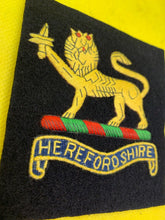 Load image into Gallery viewer, British Army Herefordshire Regiment Embroidered Blazer Badge
