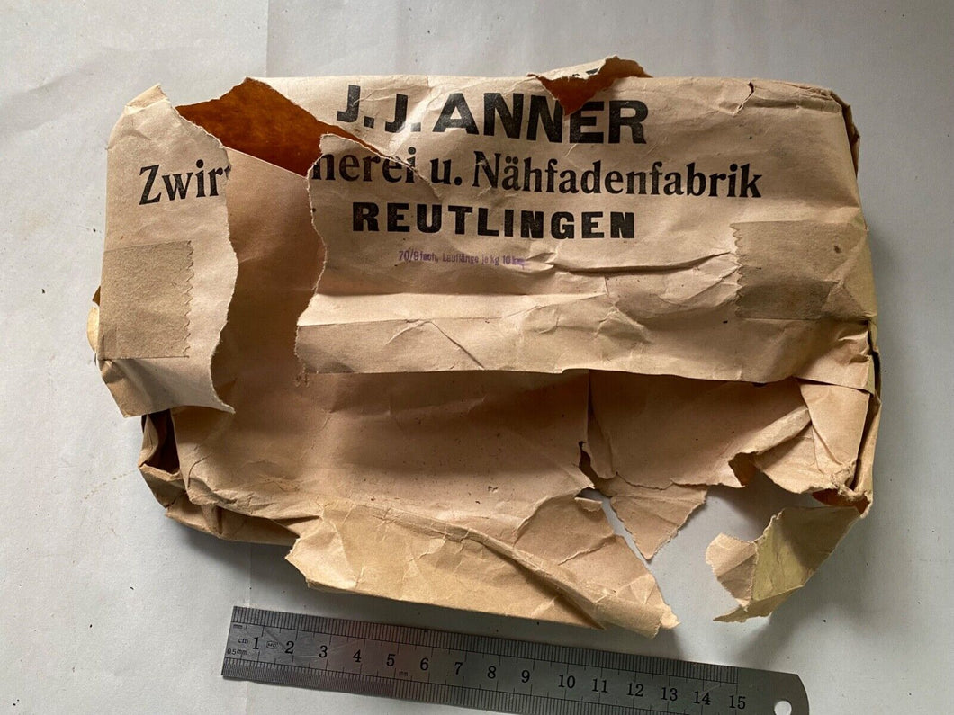 WW2 German Army Thread Packet Wrapping - thread is sold in our other listings. - The Militaria Shop