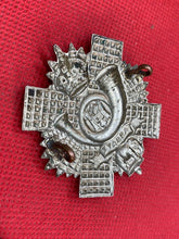 Load image into Gallery viewer, Original WW1 / WW2 British Army Highland Light Infantry Cap Badge
