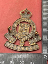 Load image into Gallery viewer, British Army WW1 / WW2 Royal Army Ordnance Corps Cap Badge with Rear Lugs.
