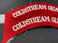 Load image into Gallery viewer, Pair of Uncut British Army COLDSTREAM GUARDS Shoulder Titles
