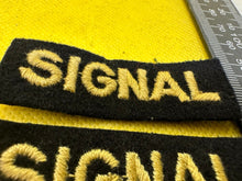 Lade das Bild in den Galerie-Viewer, Original WW2 British Home Front Civil Defence Signal Shoulder Titles
