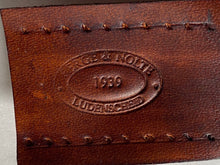 Load image into Gallery viewer, WW2 German Army belt leather fastening strip. Reproductions for finishing belts
