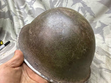 Load image into Gallery viewer, Original WW2 Canadian / British Army Mk3 High Rivet Turtle Helmet
