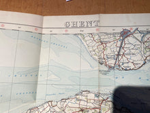 Load image into Gallery viewer, WW1 Era British Army General Staff Map of GHENT in Belgium. Original Map
