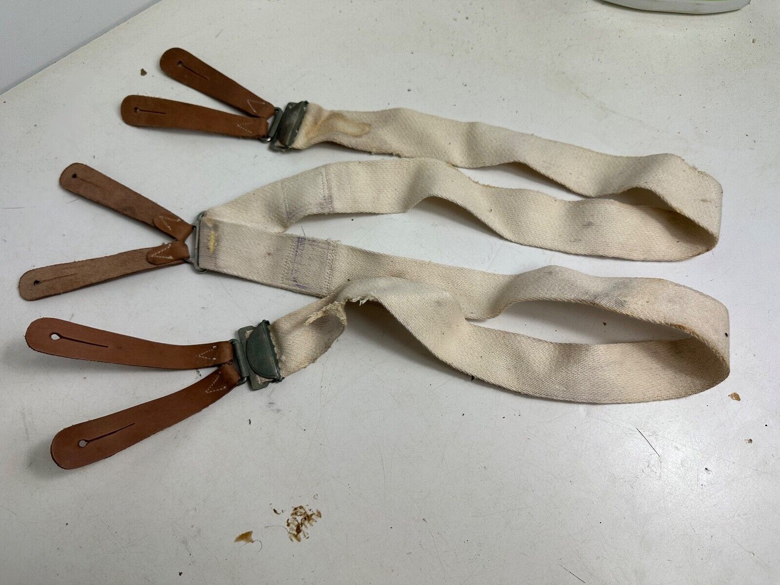 Original WW2 British Army / RAF Trouser Suspenders - Worn Used Example ...