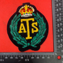 Charger l&#39;image dans la galerie, British Army Auxiliary Territorial Service ATS Regiment Embroidered Blazer Badge
