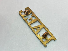Load image into Gallery viewer, Original British Army WW1 Royal Army Education Corps RAEC Brass Shoulder Title
