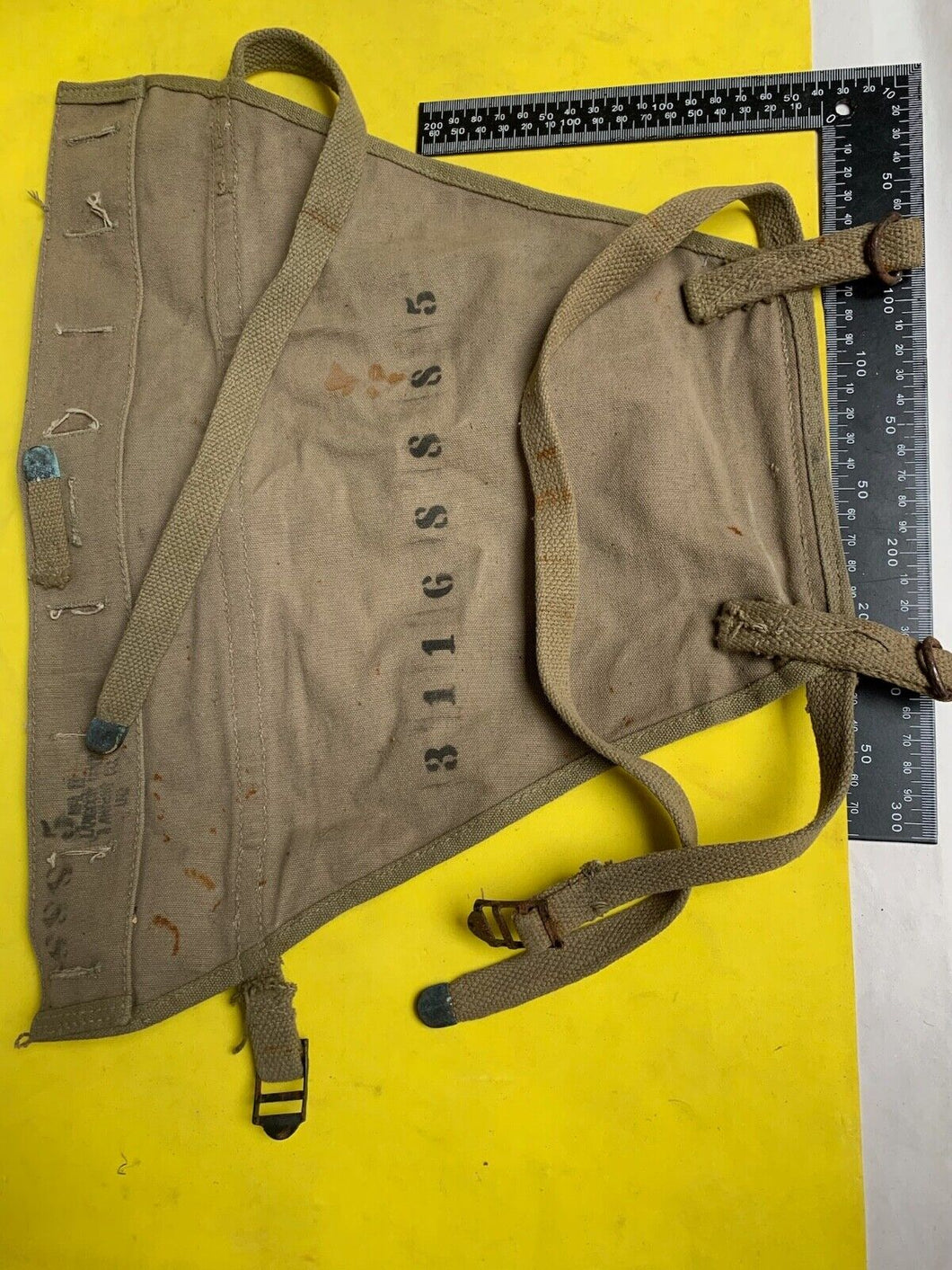 Original WW2 US Army M1928 Haversack Pack Tail - Dated