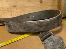 Load image into Gallery viewer, Black Leather Pistol Belt - Arroyo Grande belt buckle company Buckle 1989 - B75
