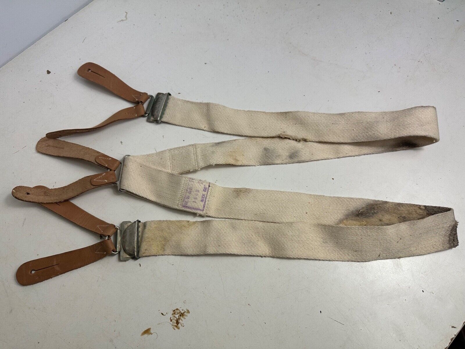 Original WW2 British Army / RAF Trouser Suspenders - Worn Used Example ...