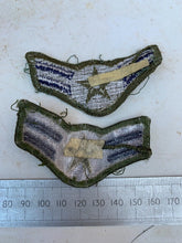 Lade das Bild in den Galerie-Viewer, Pair of United States Air Force Rank Chevrons Olive Green - Airmen First Class
