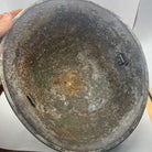 Original WW2 British / Canadian Army Mk3 Hight Rivet Turtle Army Combat Helmet - The Militaria Shop