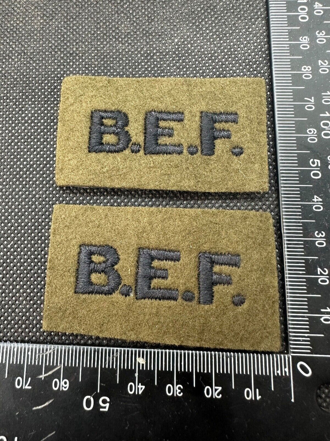 British Expeditionary Force British Army Shoulder Titles - Nice Reproduction