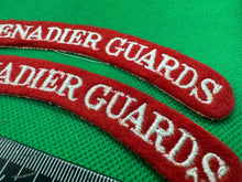 Load image into Gallery viewer, Grenadier Guards British Army Shoulder Titles Pair - WW2 Onwards Pattern
