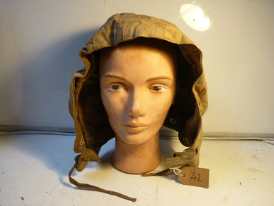 Original WW2 Pattern British Army Pixie Tank Suit Hood - The Militaria Shop