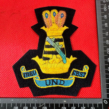 Load image into Gallery viewer, British Army 11th Hussars Regiment Embroidered Blazer Badge
