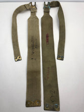 Charger l&#39;image dans la galerie, Original WW2 British Army 37 Pattern L Straps Pair - Wartime Dated
