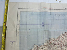 Load image into Gallery viewer, Original WW2 British Army OS Map of England - Showing RAF Bases - Cardiff

