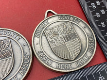 Lade das Bild in den Galerie-Viewer, A Pair of Surrey County Small Bore Rifle Association Team Medallions.
