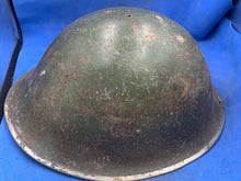 Load image into Gallery viewer, Original WW2 British Army / Canadian Army Mk3 Turtle Combat Helmet - Medic?
