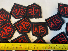 Load image into Gallery viewer, WW2 British Home Front Auxiliary Fire Service Beret / Battledress Badge.
