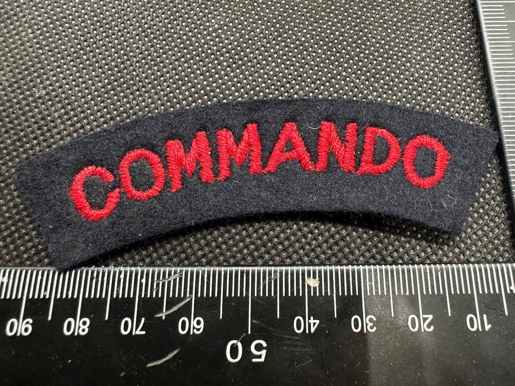 Commando British Army Shoulder Title - WW2 Onwards Pattern