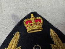 Load image into Gallery viewer, British Bullion Embroidered Blazer Badge - Royal Navy Cap Badge
