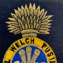 Load image into Gallery viewer, British Army Royal Welch Fusiliers Regiment Embroidered Blazer Badge
