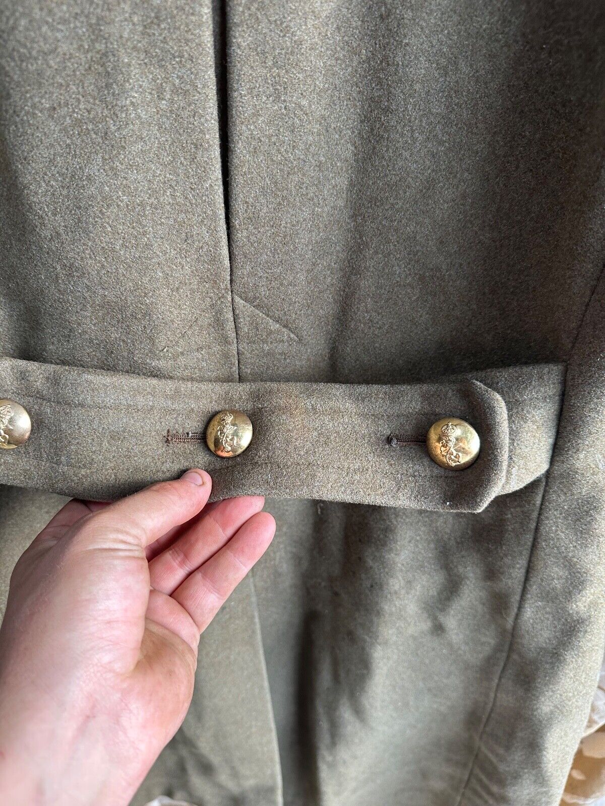 Original WW2 British Army Greatcoat - REME Engineers - 36