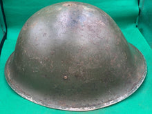 Load image into Gallery viewer, Original WW2 British Army / Canadian Army Mk3 Turtle Combat Helmet
