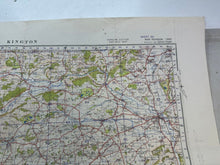 Lade das Bild in den Galerie-Viewer, Original WW2 British Army OS Map of England - War Office - Kington
