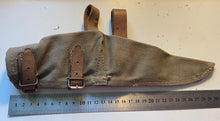Charger l&#39;image dans la galerie, A canvas 1915 pattern Bulgarian Army issue pick-axe head cover. Good condition.
