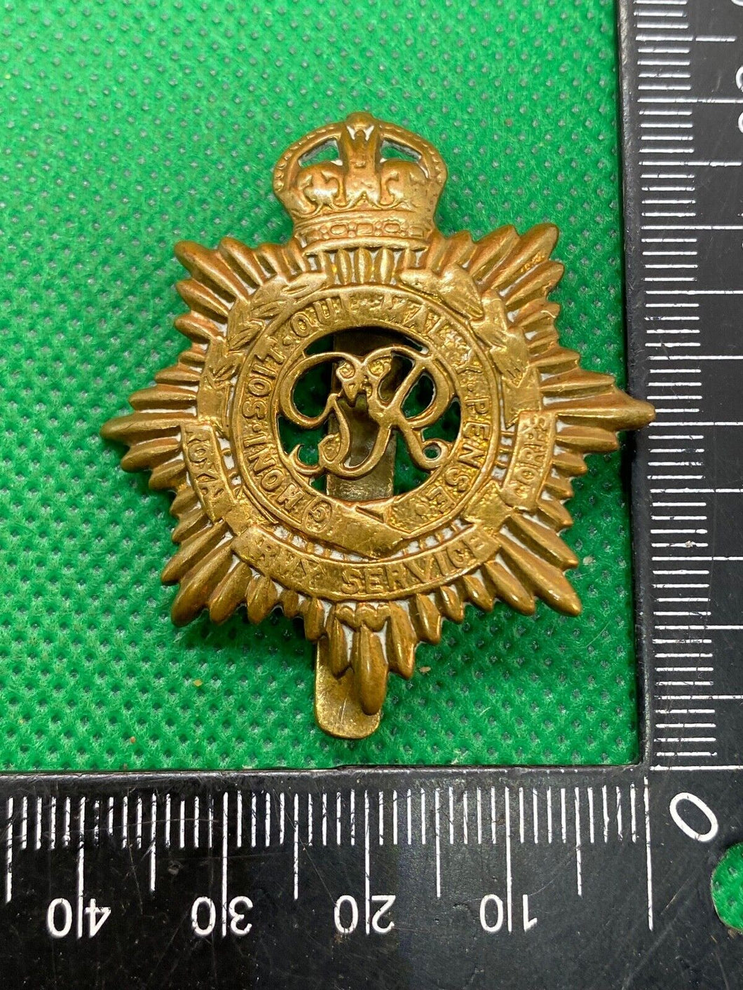 Original WW1 GRV British Army Royal Army Service Corps Cap Badge