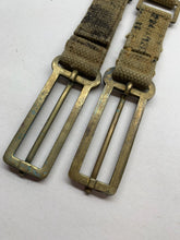 Load image into Gallery viewer, Original WW2 British Army 37 Pattern Brace Adaptors - AM Marked
