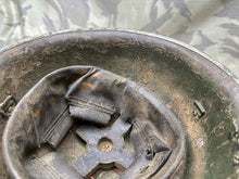 Load image into Gallery viewer, Original WW2 Canadian / British Army Mk3 High Rivet Turtle Helmet &amp; Liner
